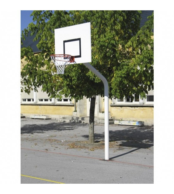 Basketbalring op paal met overhang 1,2 m voor training, rechthoek