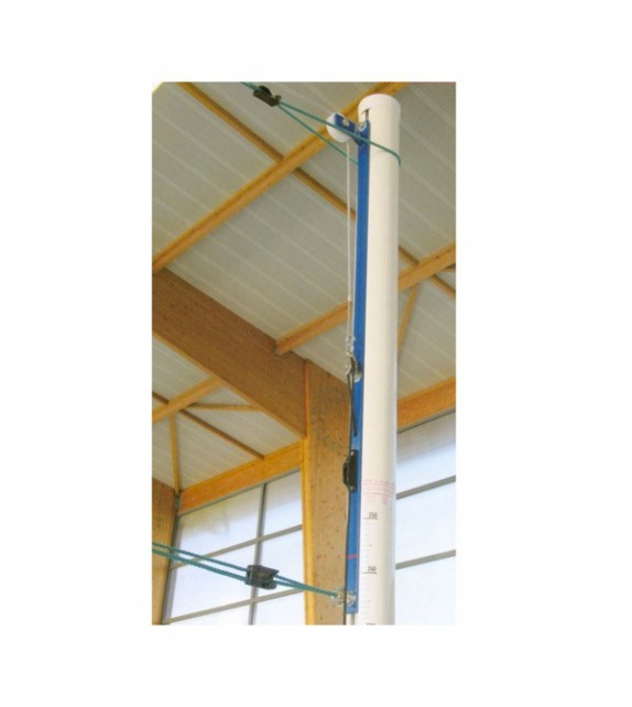 Paire de poteaux de volleyball en aluminium