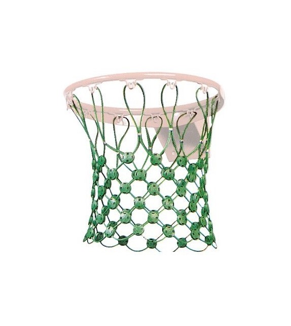 filets de basket en nylon blanc 4mm - paire