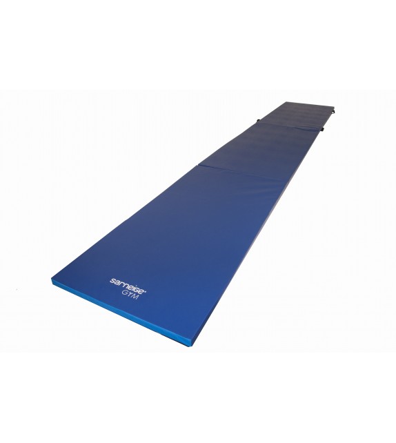 Lange vloerturnmat breedte 1 m - 5 cm dik, blauw - Sportibel SA
