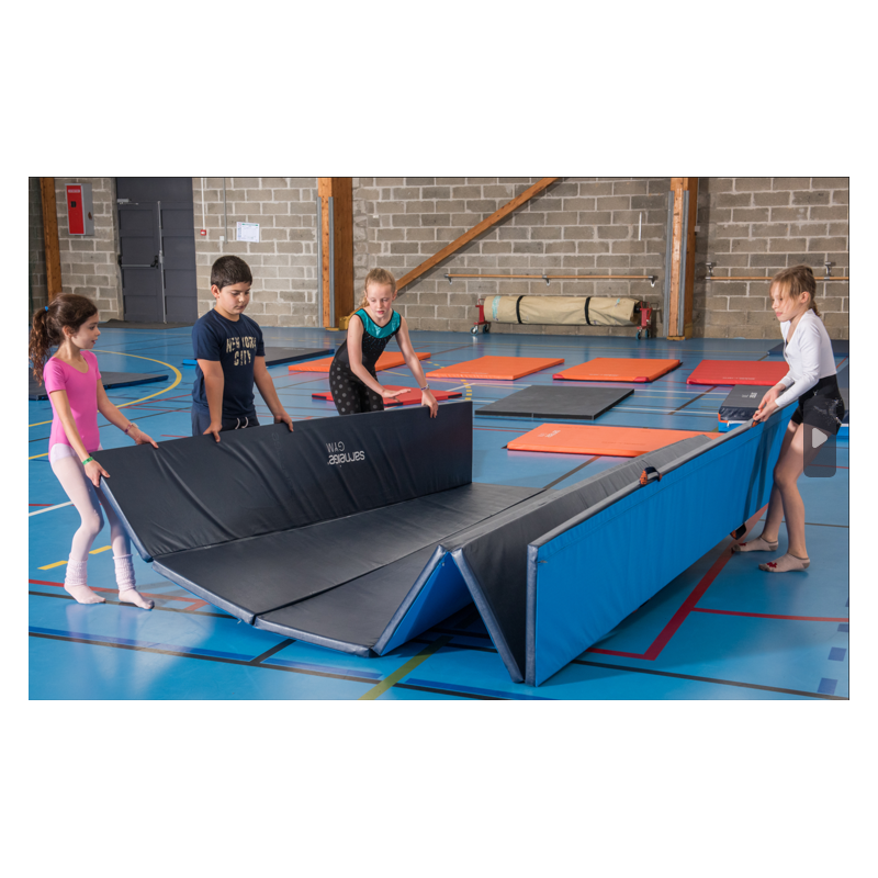 Vouwmat 4 cm dik - elementen van 50cm - blauw Vouwmat 4 cm dik - elementen van 50cm - blauw