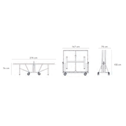 Cornilleau 540 M Crossover Outdoor - grijs Cornilleau 540 M Crossover Outdoor - grijs