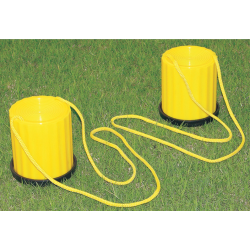 Paire d'échasses en PVC avec antidérapant - 10 CM