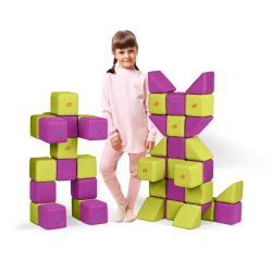 JollyHeap Set Medium: 50 magnetische bouwblokken voor kinderen