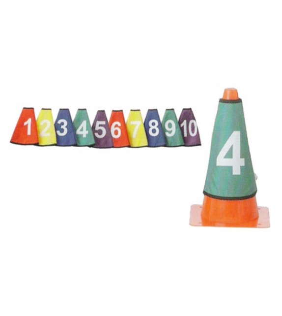 Set de 10 cols numérotés pour cônes