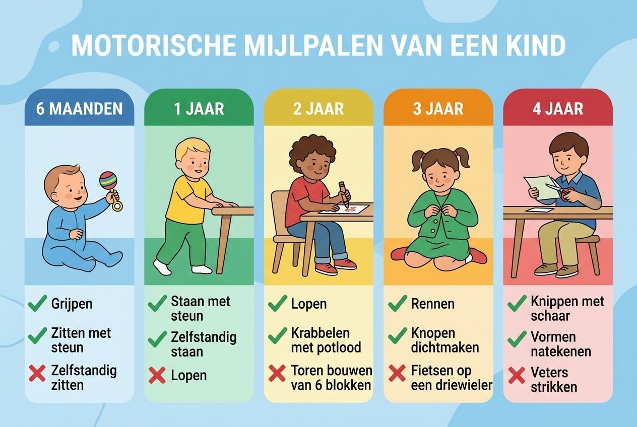 Motorische mijlpalen per leeftijd