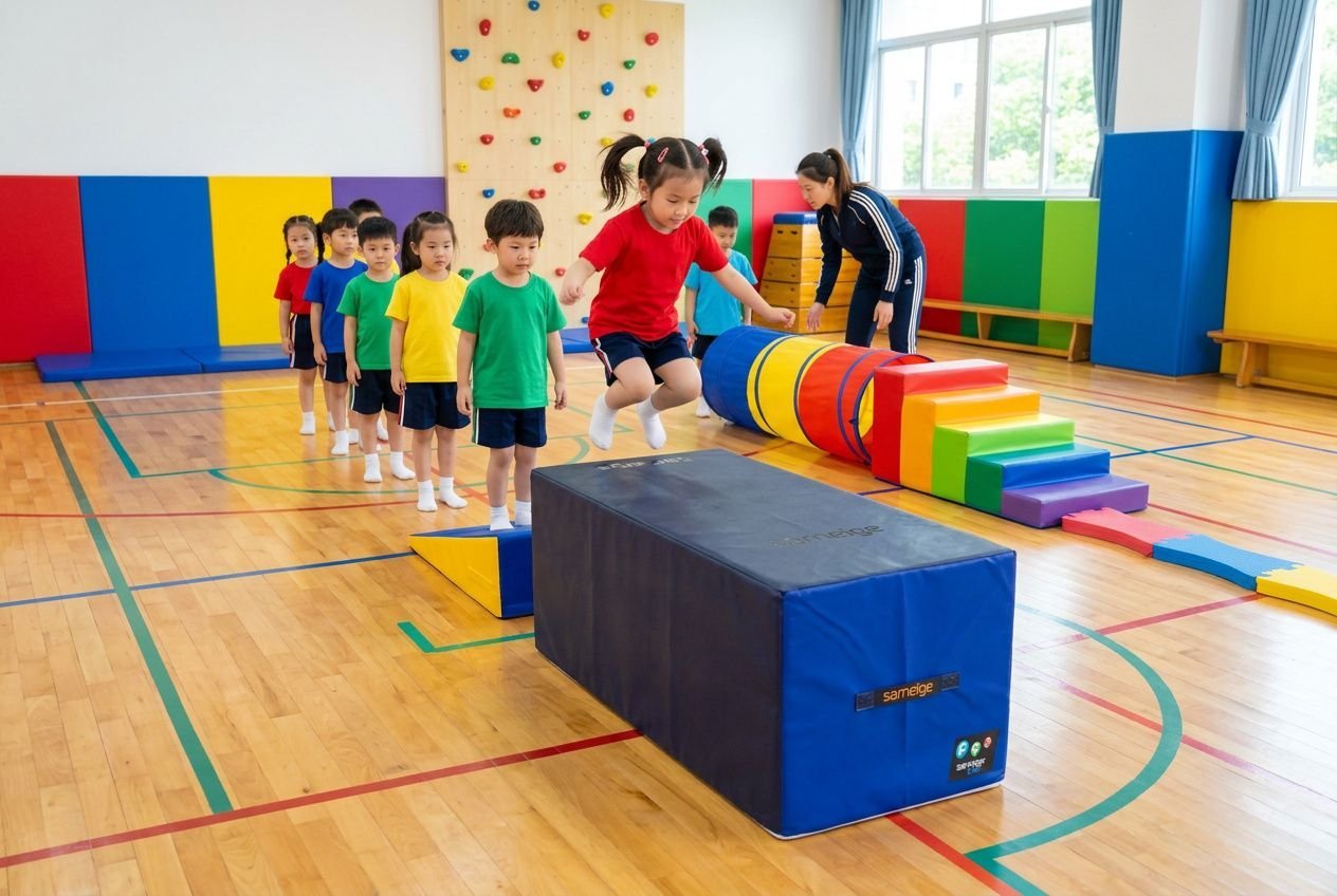 Parcours de motricité GS : fiche de préparation maternelle complète