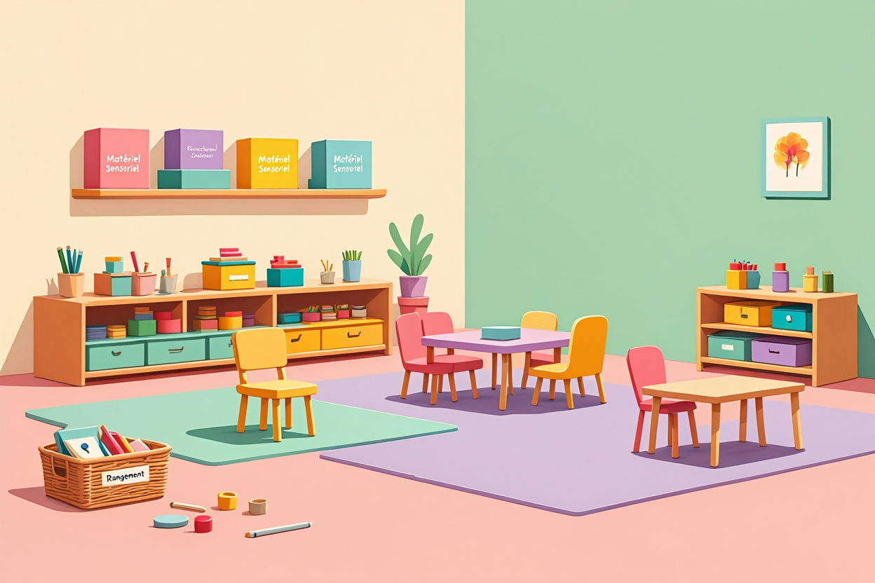 Aménagement montessori assmat : idées pour votre salle de jeux